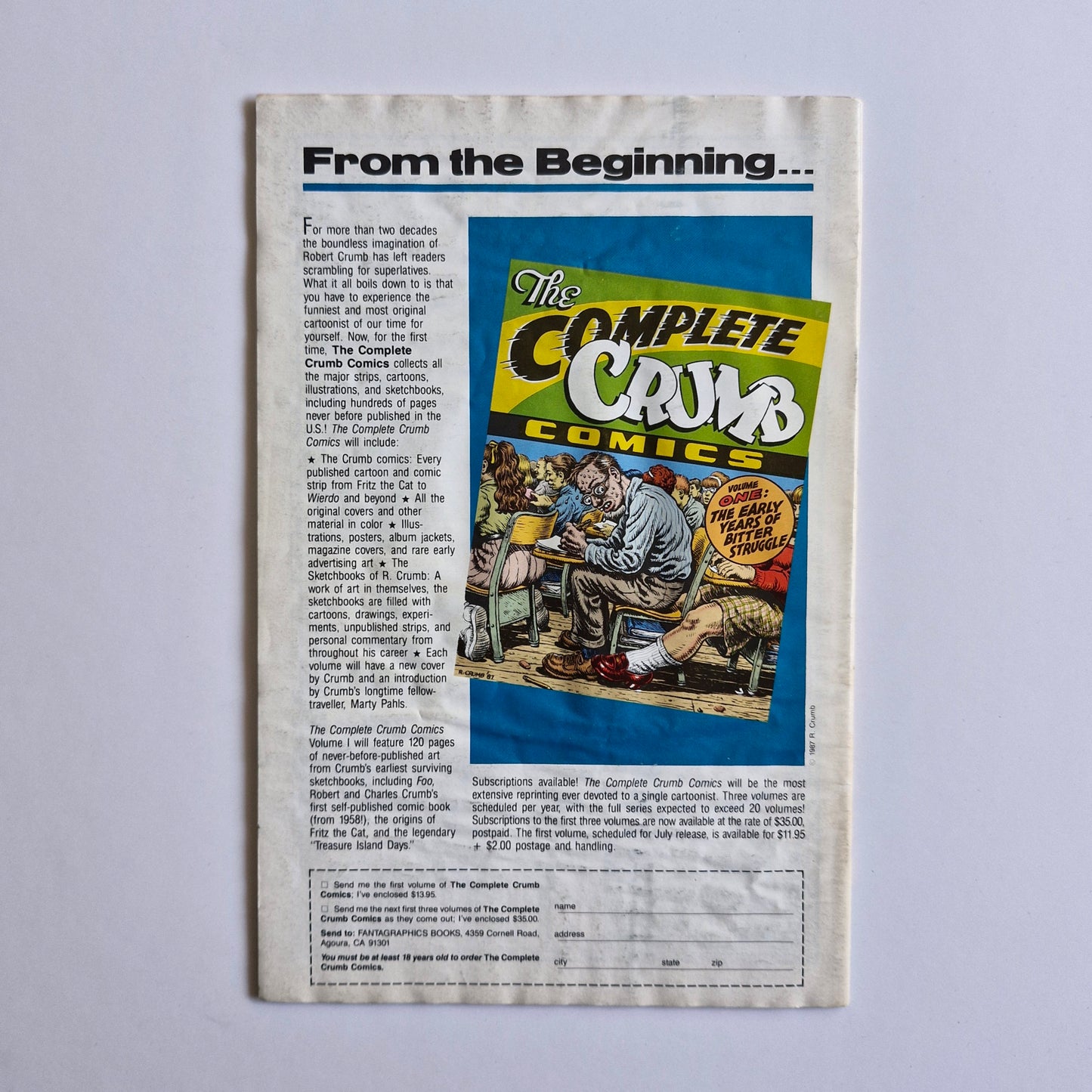 Robot Comics #0 1987 Bob Burden